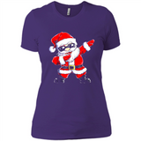 Christmas shirt Dabbing Santa Claus Xmas Gift - Ladies' Boyfriend T-Shirt