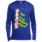 Pigs Christmas T Shirt PINGPONG - Canvas Long Sleeve T-Shirt