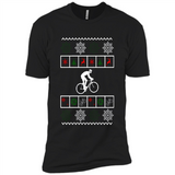 Christmas Ugly Sweater Best Cycling Ugly Christmas Sweater - Premium Short Sleeve T-Shirt