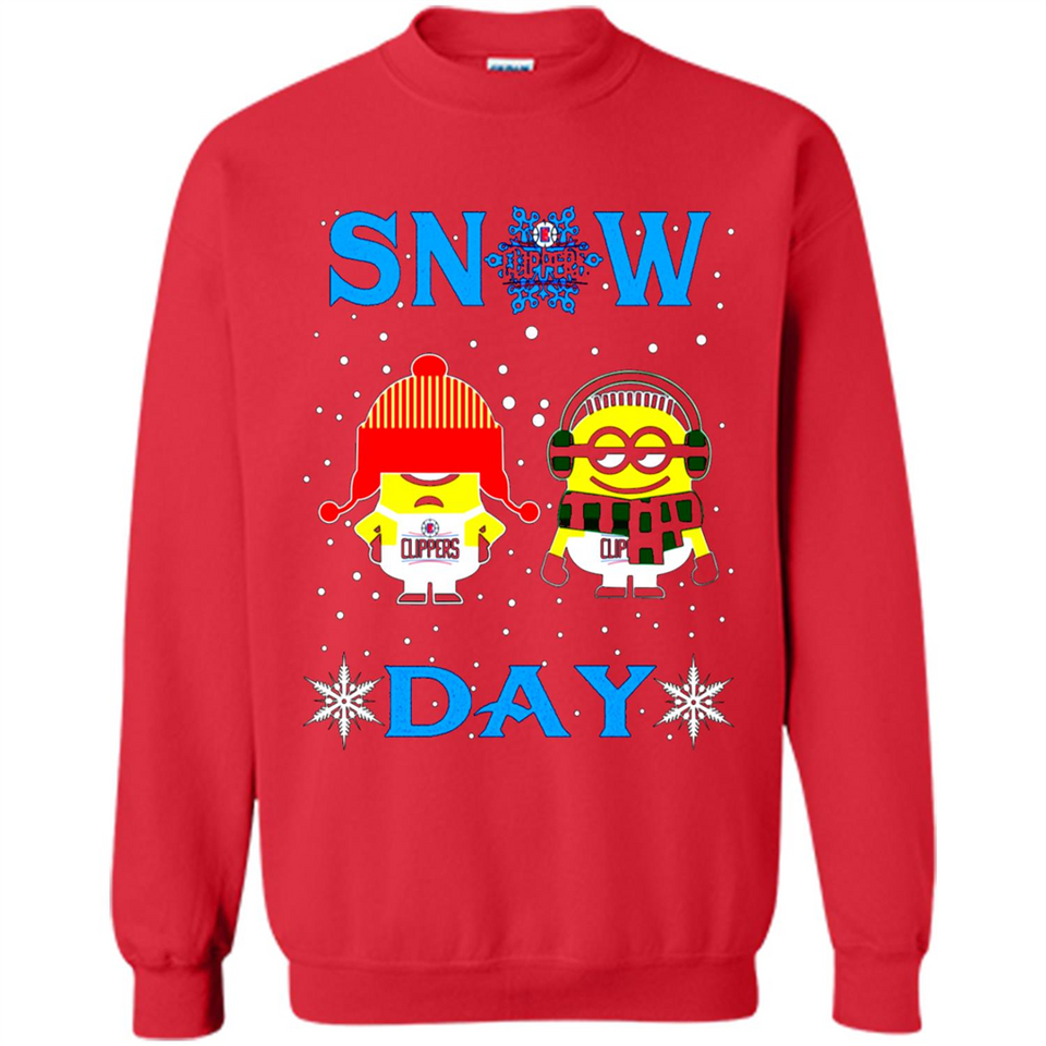 Snow Day Shirt For La Clippers Vs Minion Fans pingpong