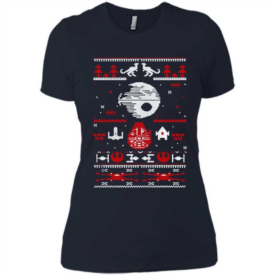 Star Wars Ugly Christmas Sweater - Ladies' Boyfriend T-Shirt