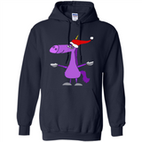 Funny Christmas Unicorn in Santa Hat - Hoodie