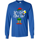Let's Get Elfed Up Drinking Beer Christmas PINGPONG