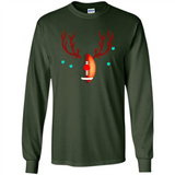 Football Christmas Shirt Reindeer Christmas Football Funny - Long Sleeve T-Shirt