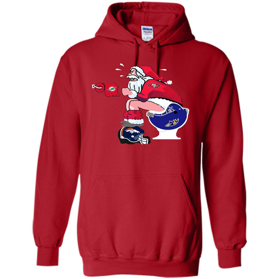 San Francisco 49ers Santa Claus Toilet
