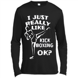 Kick Boxing Shirt Kick Boxer Boxing Workout - Canvas Long Sleeve T-Shirt