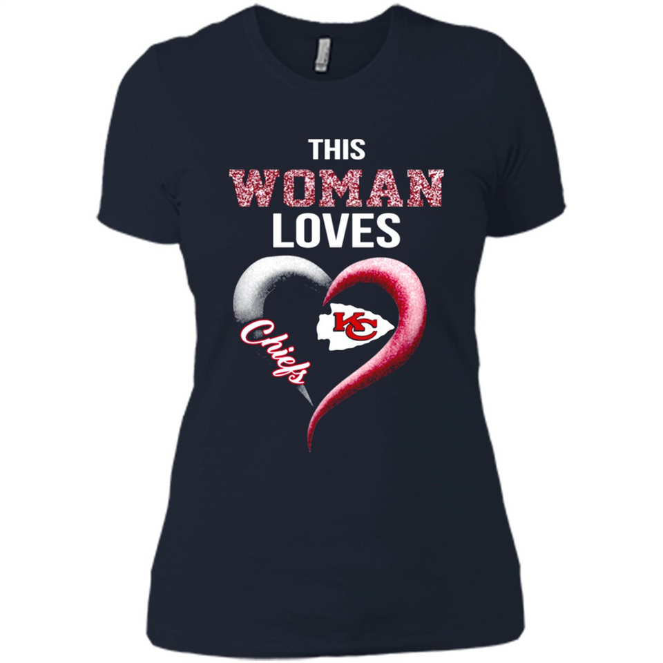 This Woman love Chiefs NFL football team - Ladies' Boyfriend T-Shirt