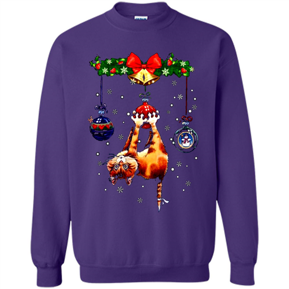 Merry Christmas Funny Cat Christmas sweater, sweater PINGPONG