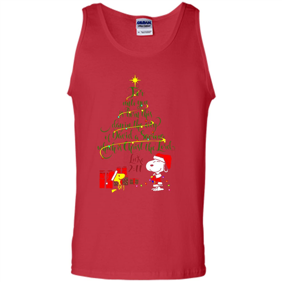 Snoopy Christmas Tree T-Shirt - Tank Top