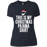 This is my pajama Tshirt Christmas - Ladies' Boyfriend T-Shirt