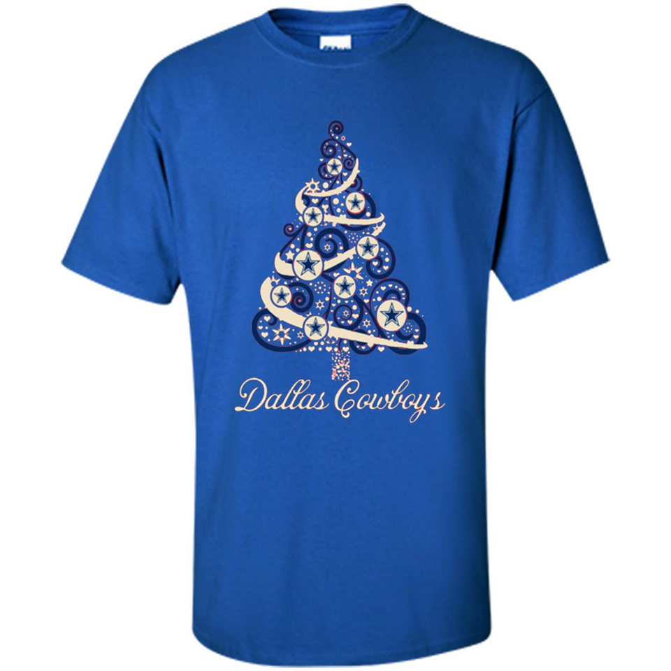 Dallas Cowboys NFL Football Team Logo Christmas Tree T-Shirt - Shirt