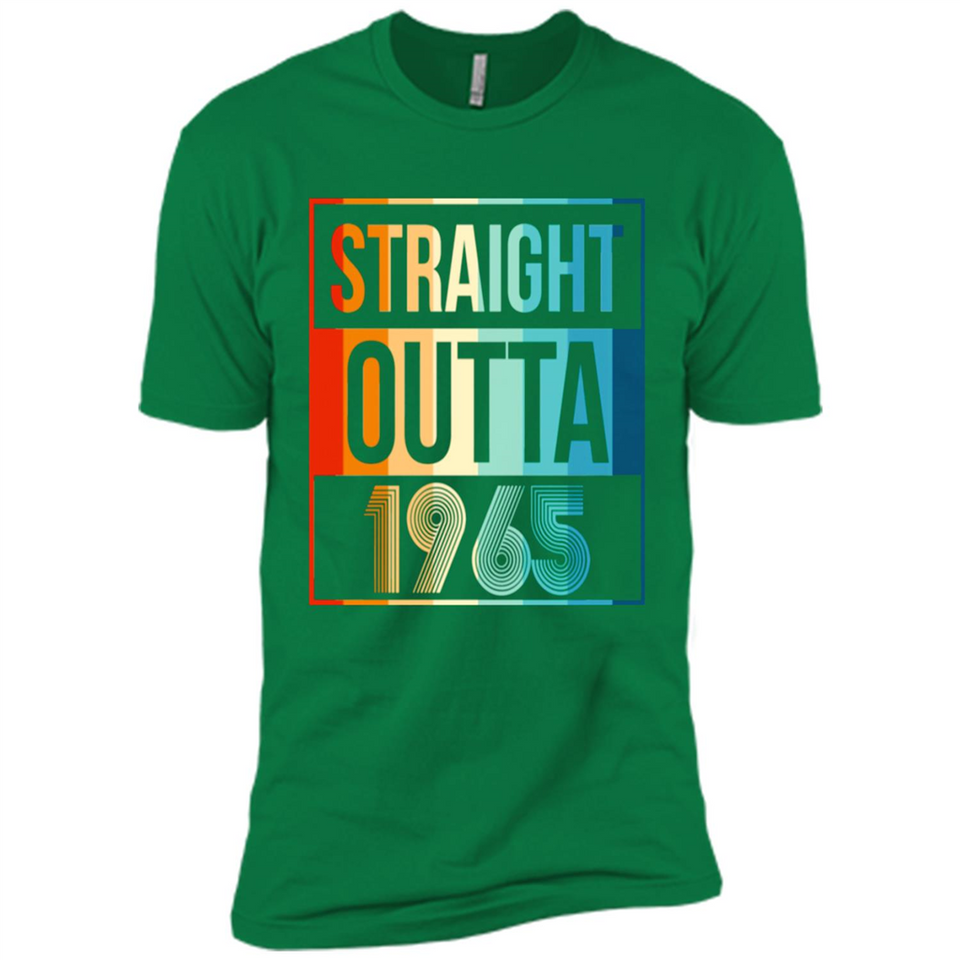 Retro Straight Outta 1965 53 Years Old - Premium Short Sleeve T-Shirt