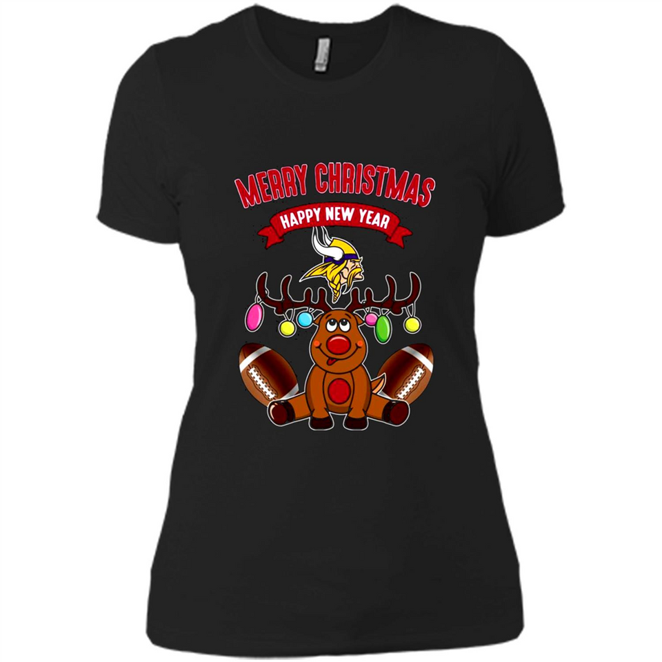 Minnesota Vikings NFL Reindeer Funny Merry Christmas And Happy New Year