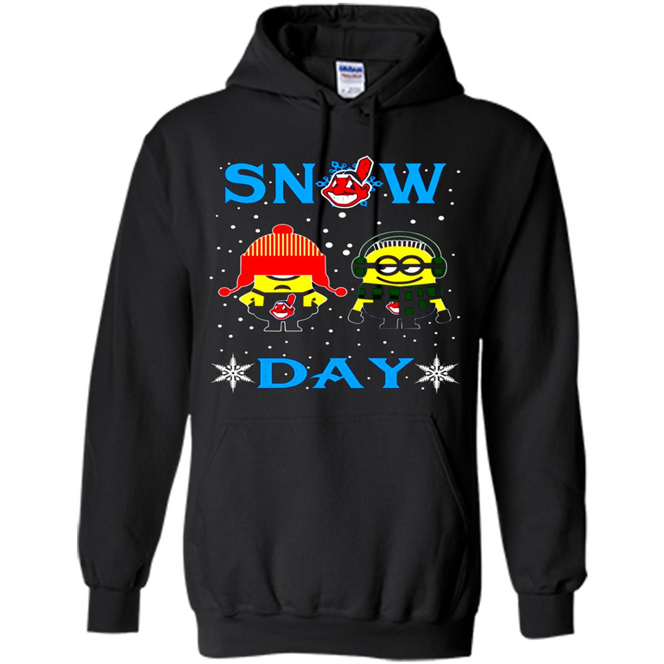 Snow Day Shirt For Cleveland Indians Vs Minion Fans pingpong