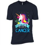 Unicorns are born in Cancer Birthday Rainbow Gift Custom Ultra Cotton