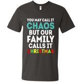 Chaos Family Calls It Christmas - Men's V-Neck