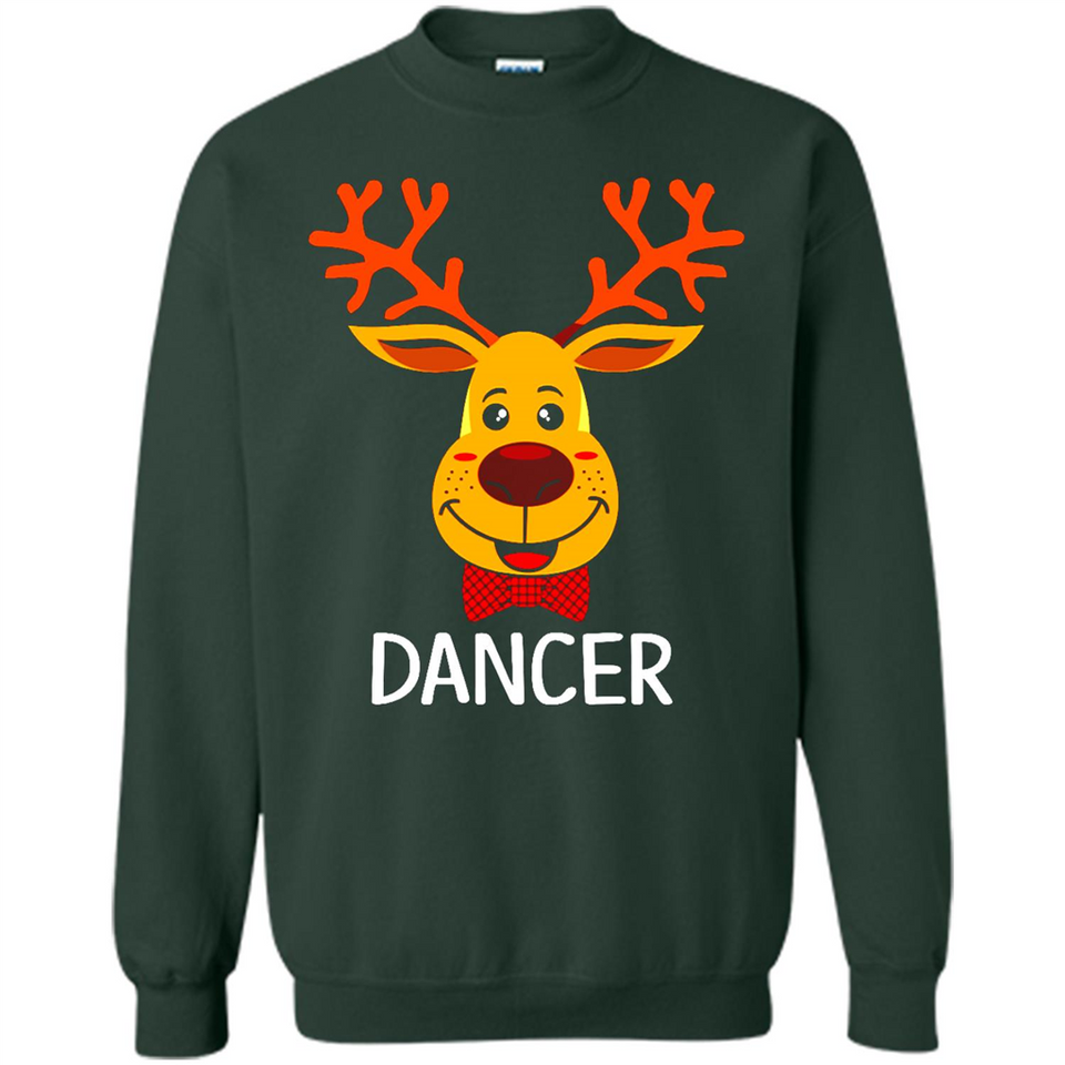 Dancer Santa Claus Funny Xmas Holiday T-Shirt - Sweatshirt