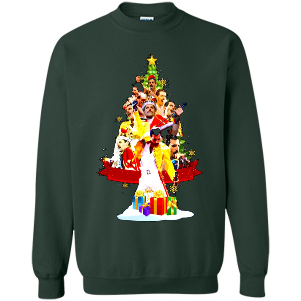 Freddie Mercury Christmas Tree Sweatshirt PING PONG
