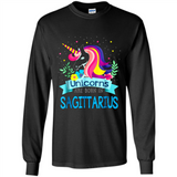Unicorns are born in Sagittarius Birthday Rainbow Custom Ultra Cotton