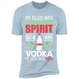 Christmas Gift Shirt Christmas Spirit Vodka Santa - Premium Short Sleeve T-Shirt