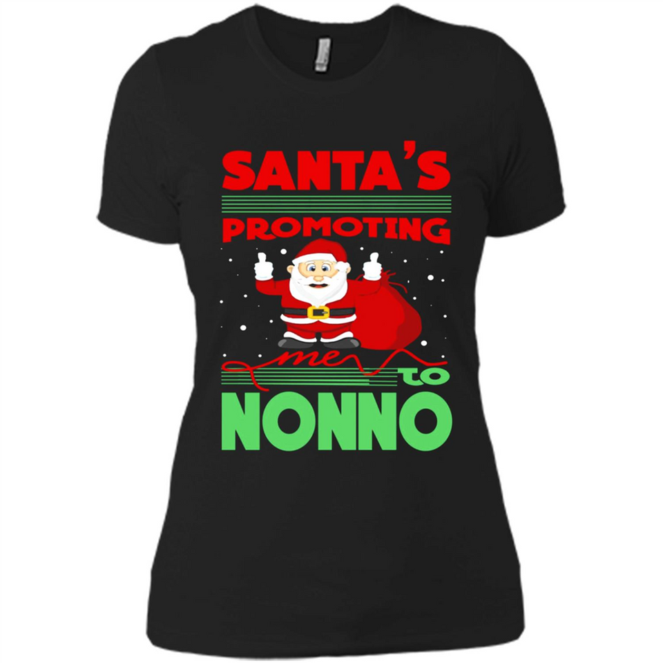 Santa's Promoting Me To Nonno - Ladies' Boyfriend T-Shirt