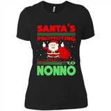 Santa's Promoting Me To Nonno - Ladies' Boyfriend T-Shirt