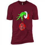 Christma Season With Green Grinch Hand Be Kind - Premium Short Sleeve T-Shirt