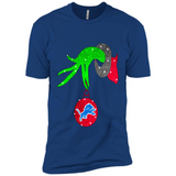 GRINCH HAND HOLDING DETROIT LIONS GLITTER CHRISTMAS PINGPONG