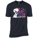 Snoopy loves NBA Cleveland Cavaliers - Premium Short Sleeve T-Shirt