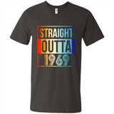 Retro Straight Outta 1969 49 Years Old - Men's V-Neck