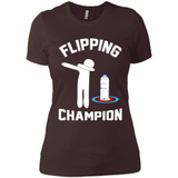 Water Bottle Flipping Tshirt Dabbing Flipping Champion - Ladies' Boyfriend T-Shirt