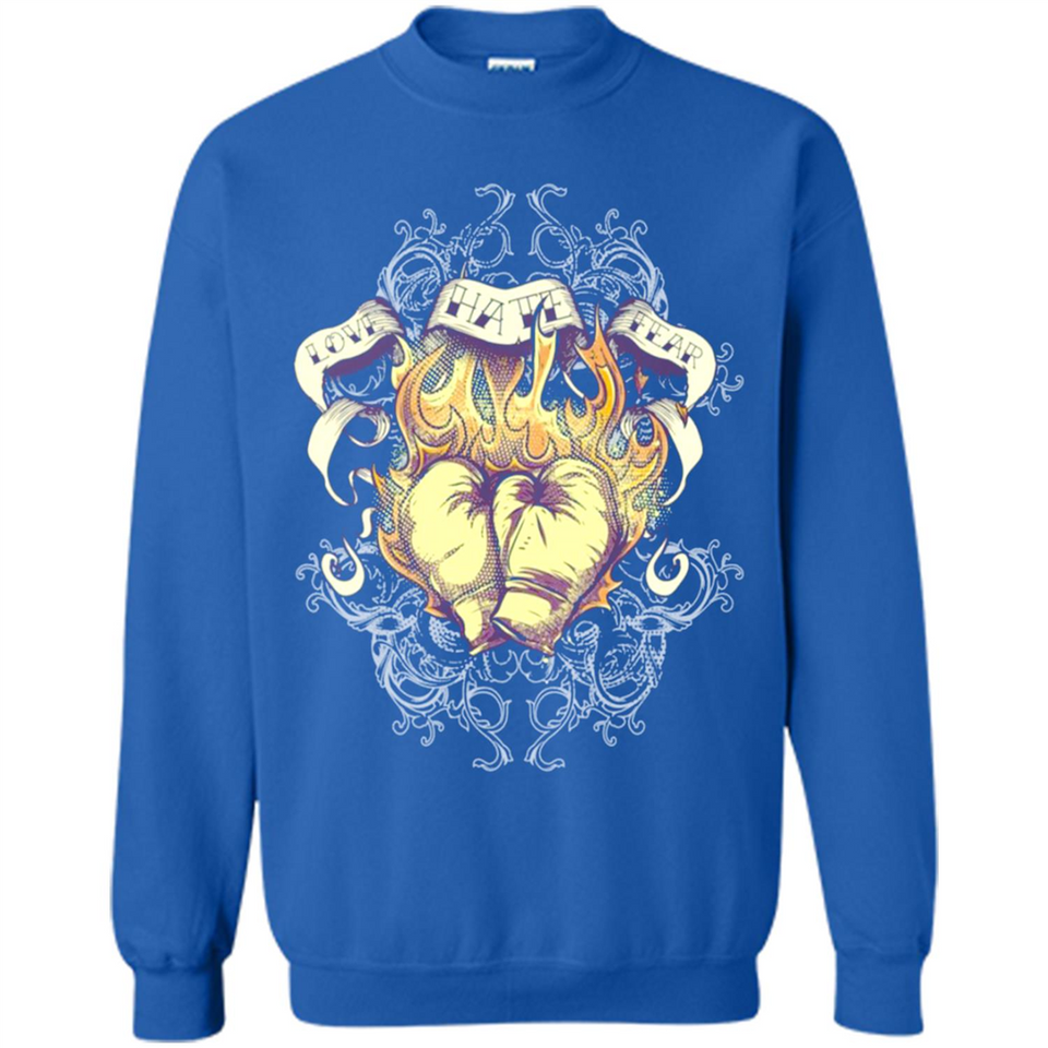 Love Hate Fear Boxing - Martial Art Fighting - Sweatshirt