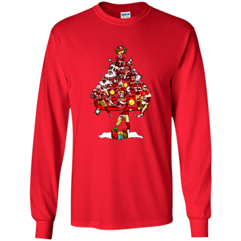 San Francisco 49ers Players Christmas Tree PINGPONG