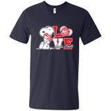 Snoopy loves NBA Atlanta Hawks - Men's V-Neck