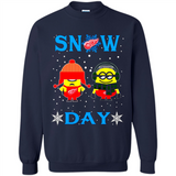 Snow Day Shirt For Detroit Red Wings Vs Minion Fans pingpong