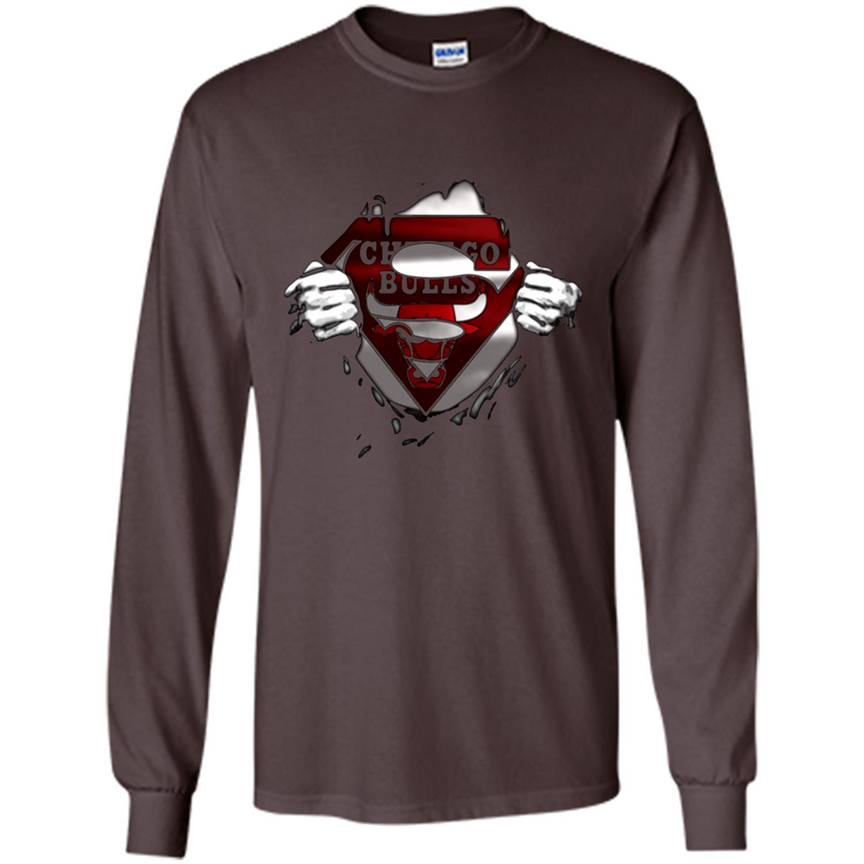 Chicago Bulls And Superman Fans - Long Sleeve T-Shirt