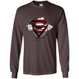 Chicago Bulls And Superman Fans - Long Sleeve T-Shirt