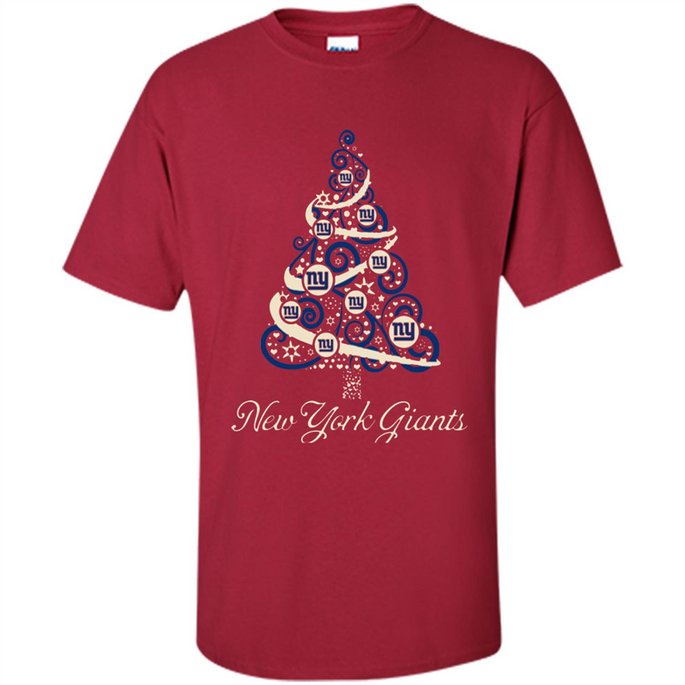 New York Giants NFL Football Team Logo Christmas Tree T-Shirt - Shirt