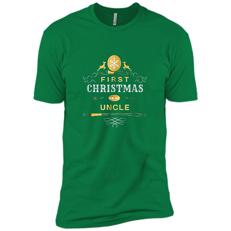 First Christmas as a Uncle - Christmas Family - Premium Short Sleeve T-Shirt