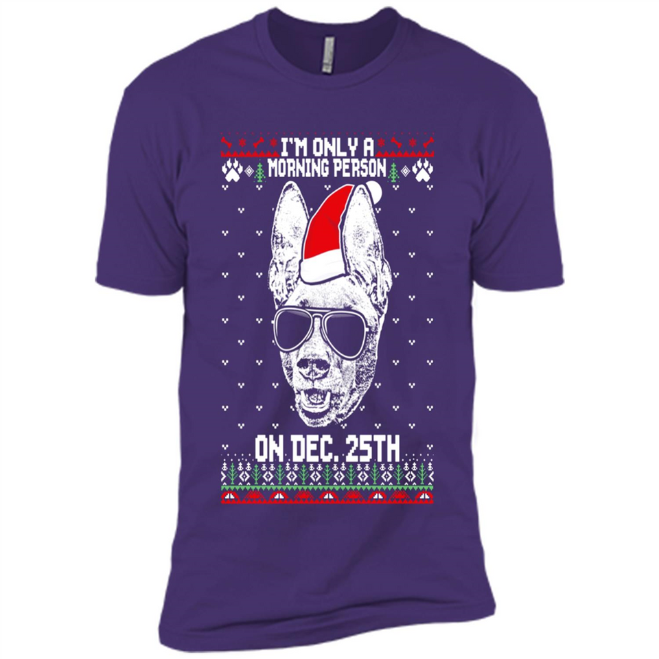 Morning Person Pharaoh Hound Funny Xmas - Premium Short Sleeve T-Shirt