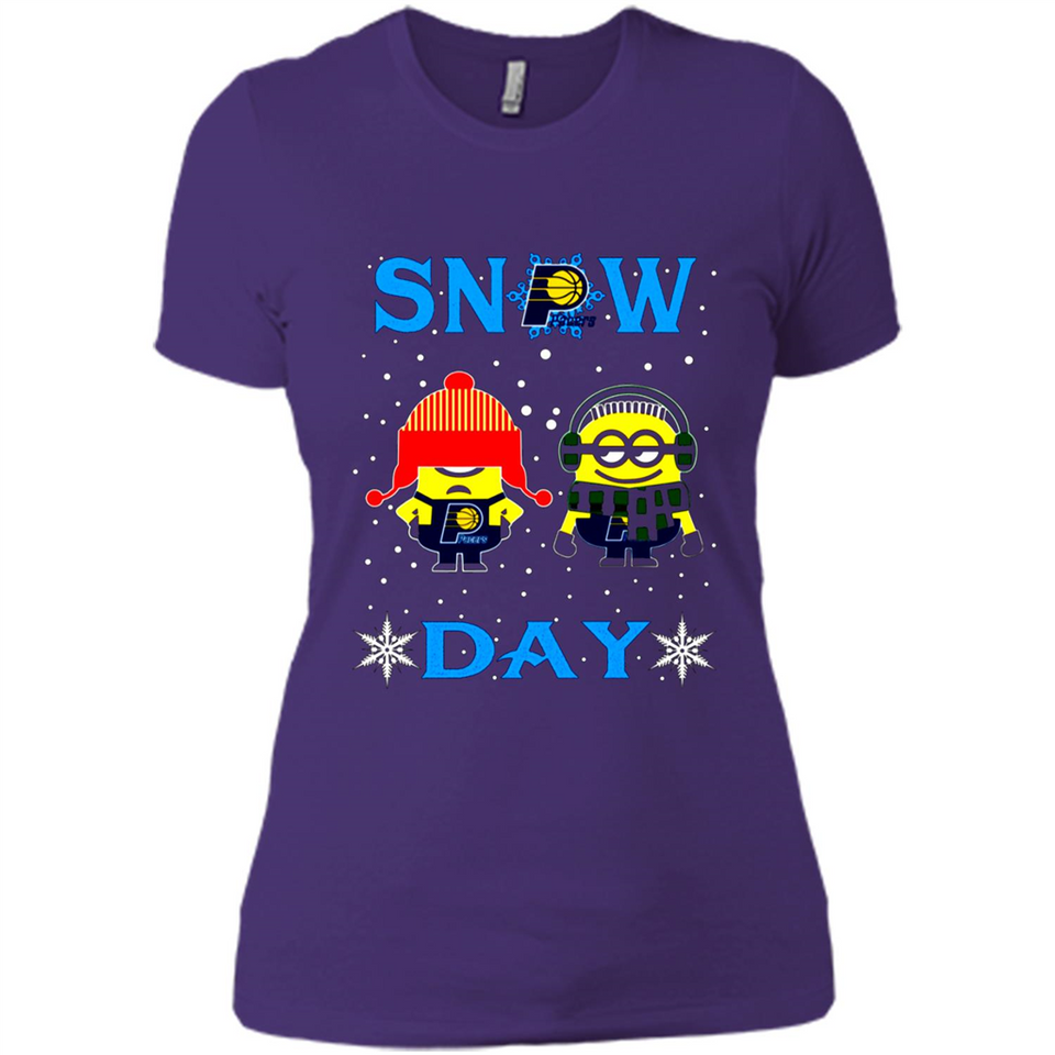 Snow Day Shirt For Indiana Pacers Vs Minion Fans pingpong