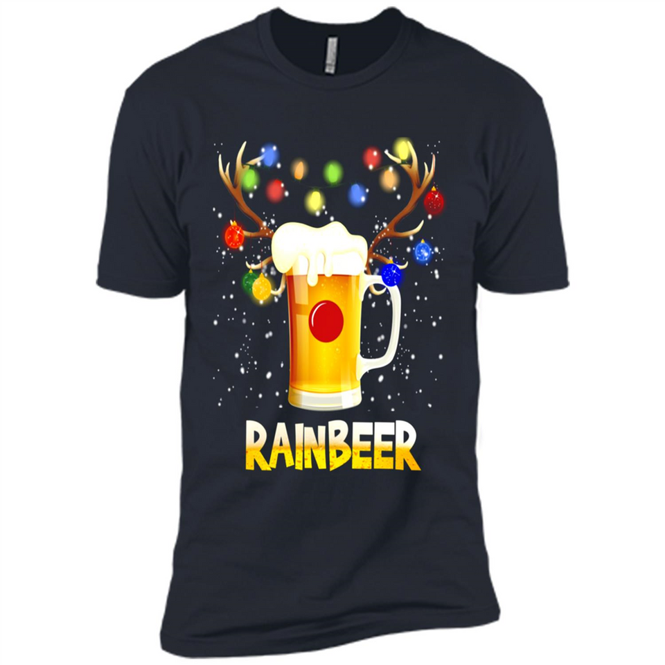 Rainbeer Christmas Reindeer Beer Drinking