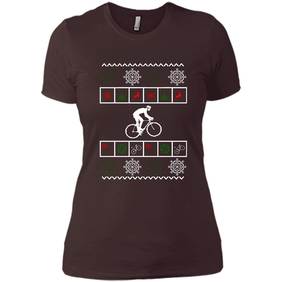 Christmas Ugly Sweater Best Cycling Ugly Christmas Sweater - Ladies' Boyfriend T-Shirt