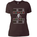 Christmas Ugly Sweater Best Cycling Ugly Christmas Sweater - Ladies' Boyfriend T-Shirt