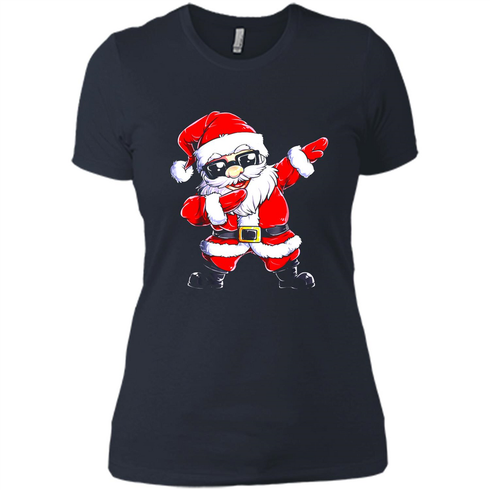Christmas shirt Dabbing Santa Claus Xmas Gift - Ladies' Boyfriend T-Shirt