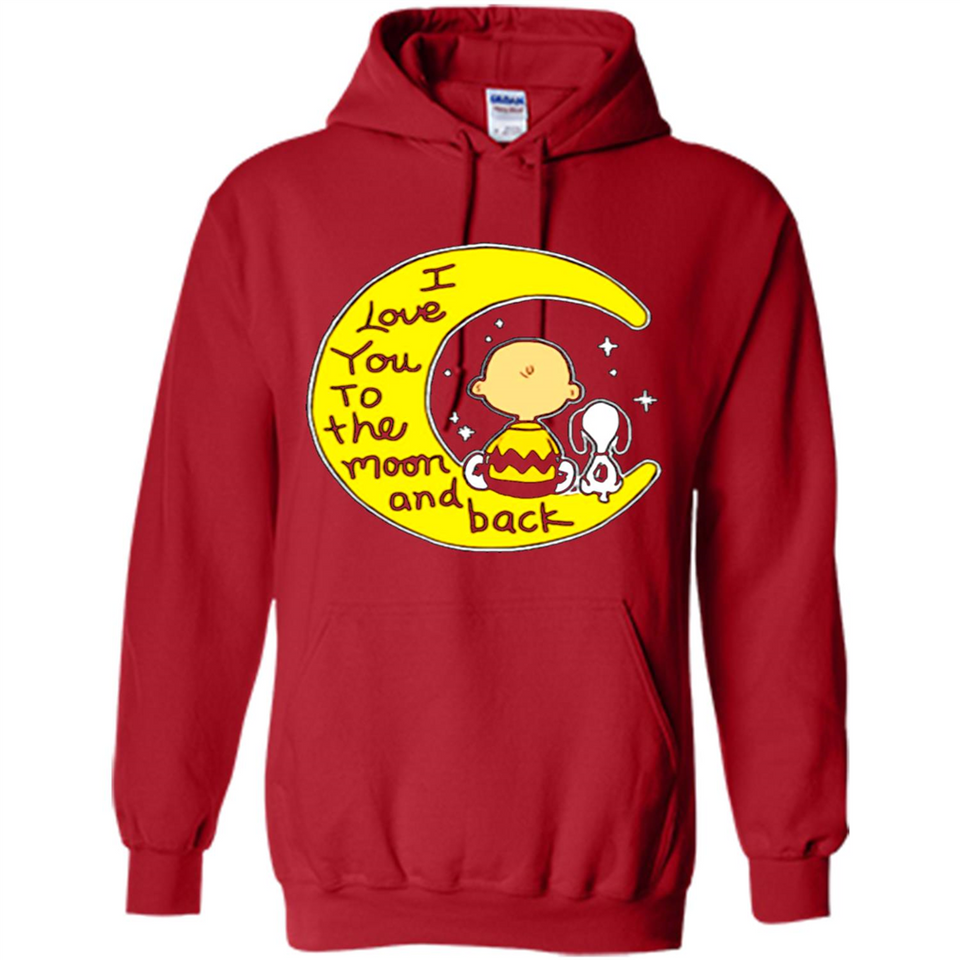 I LOVE YOU TO THE MOON AND BLACK CHARLIE BROWN AND SNOOPY
