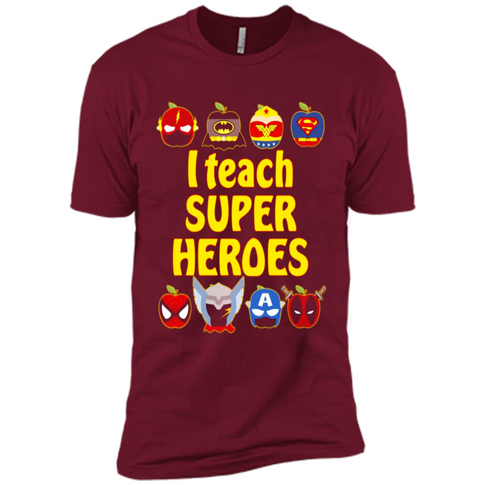 I Teach Super Heroes Funny Marvel - Premium Short Sleeve T-Shirt