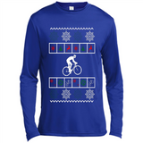 Christmas Ugly Sweater Best Cycling Ugly Christmas Sweater - Canvas Long Sleeve T-Shirt