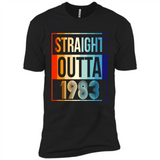 Retro Straight Outta 1983 35 Years Old - Premium Short Sleeve T-Shirt