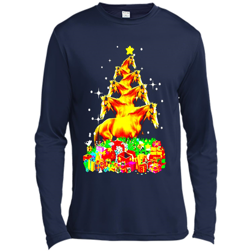 Horse Lover Tees Merry Christmas - Canvas Long Sleeve T-Shirt